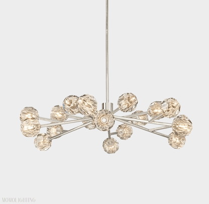 Boule Crystal Ball Round Chandelier 48"-Nobipets