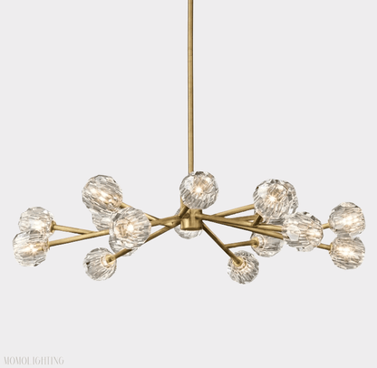 Boule Crystal Ball Round Chandelier 48"-Nobipets