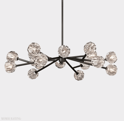 Boule Crystal Ball Round Chandelier 48"-Nobipets