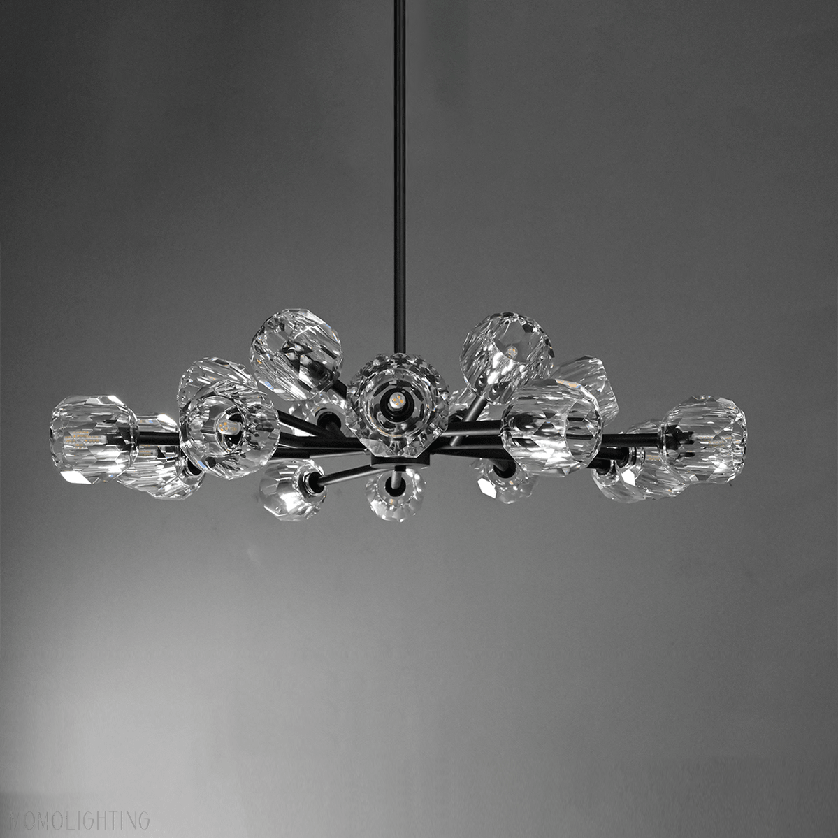 Boule Crystal Ball Round Chandelier 48"-Nobipets