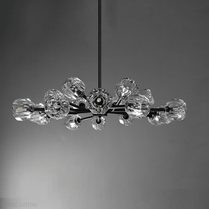 Boule Crystal Ball Round Chandelier 48"-Nobipets