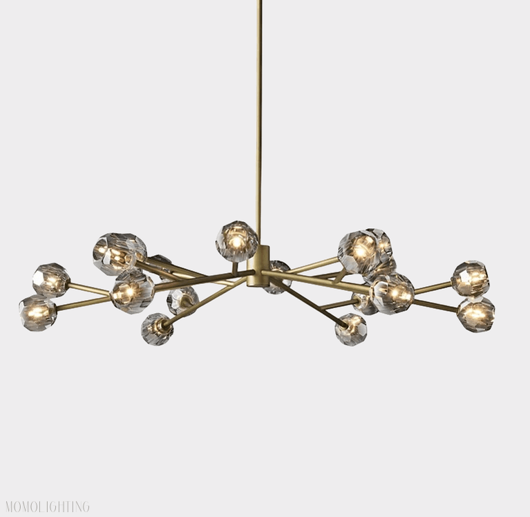 Boule Crystal Ball Round Chandelier 48"-Nobipets