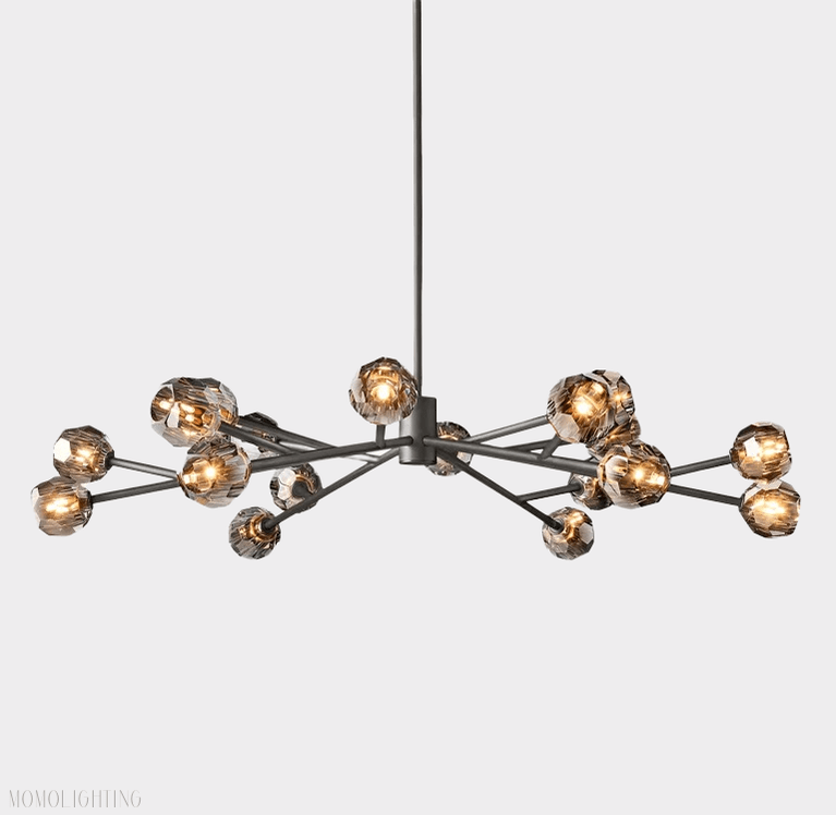 Boule Crystal Ball Round Chandelier 48"-Nobipets