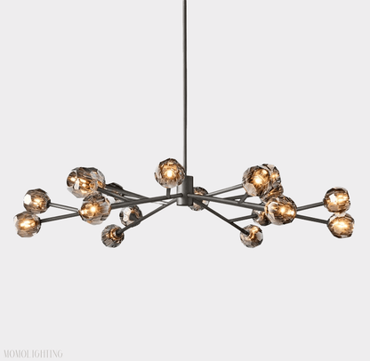 Boule Crystal Ball Round Chandelier 48"-Nobipets