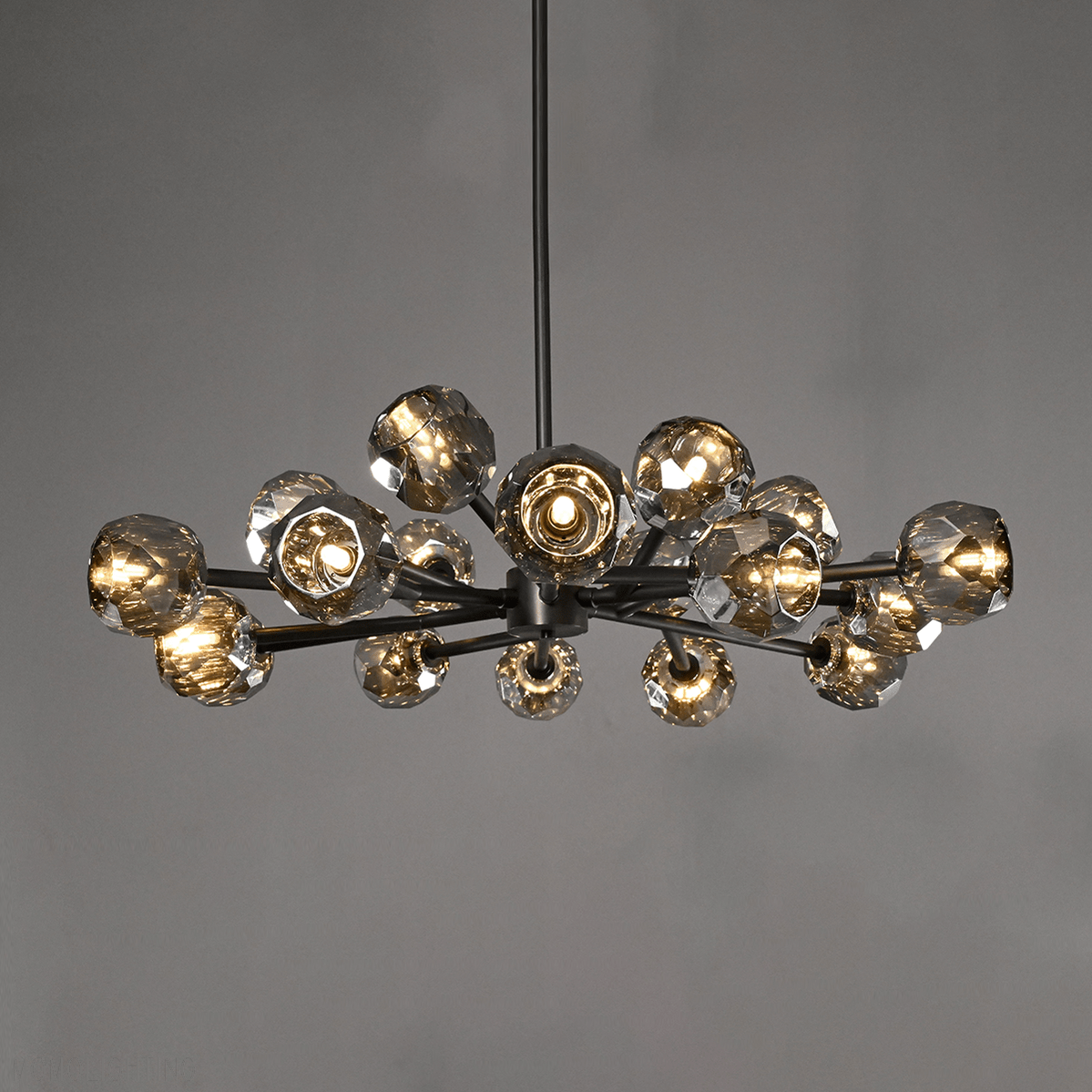 Boule Crystal Ball Round Chandelier 48"-Nobipets