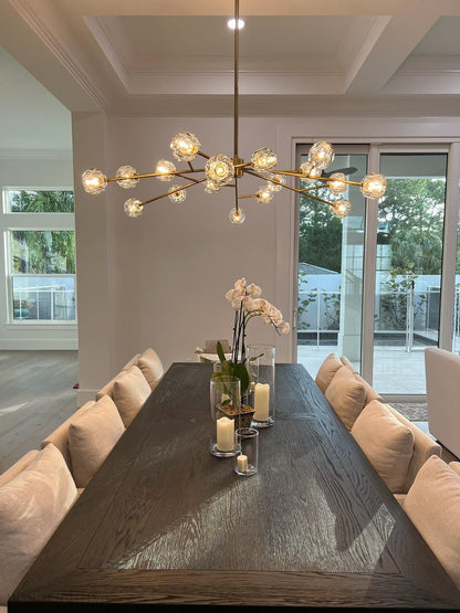 Boule Crystal Ball Round Chandelier 60"-Nobipets