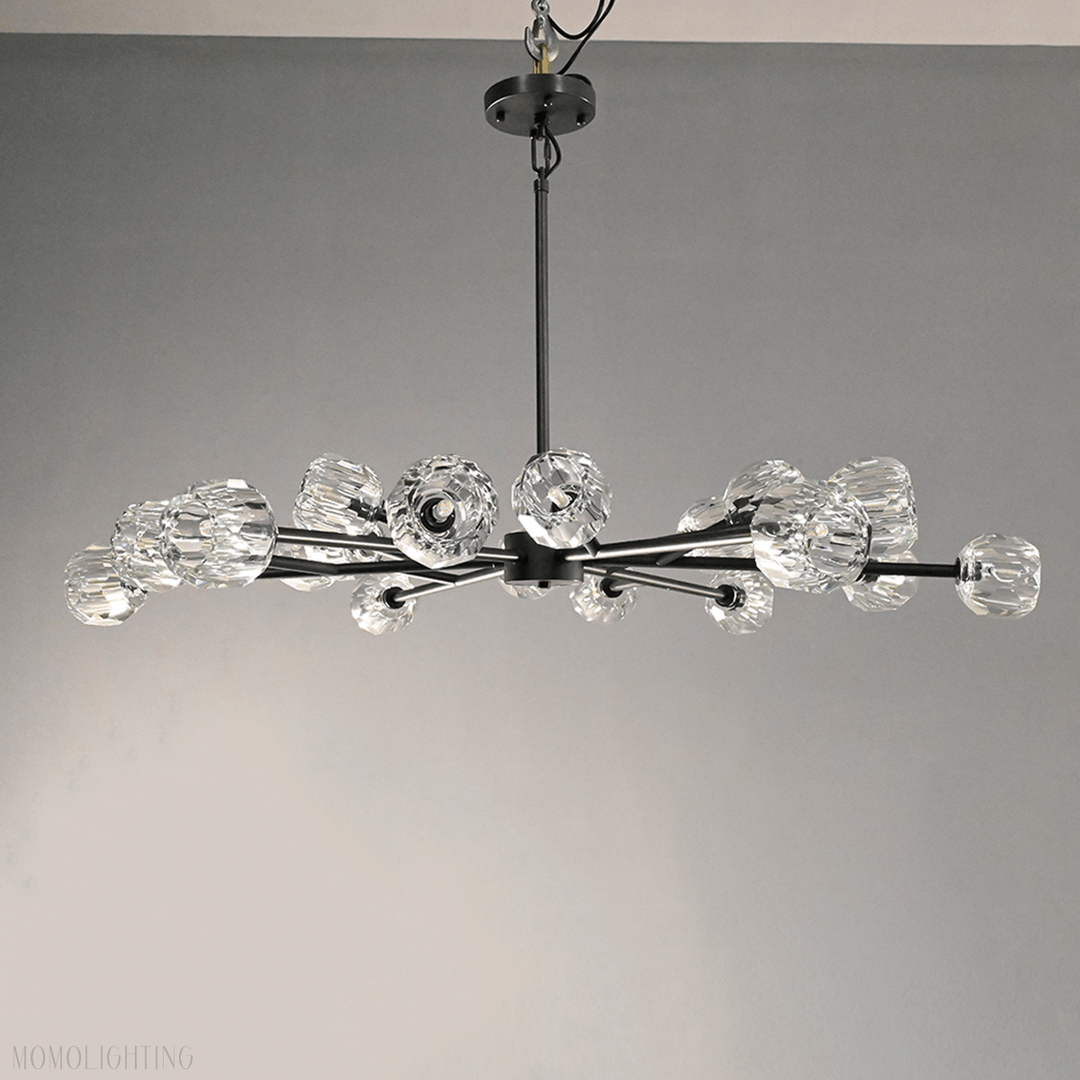 Boule Crystal Ball Round Chandelier 60"-Nobipets