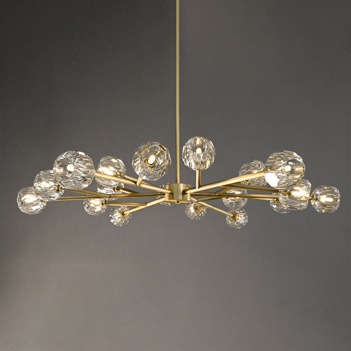 Boule Crystal Ball Round Chandelier 60"-Nobipets