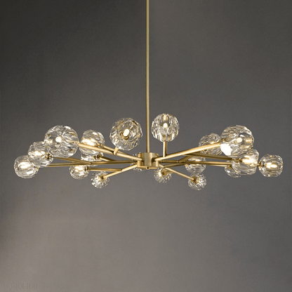 Boule Crystal Ball Round Chandelier 60"-Nobipets