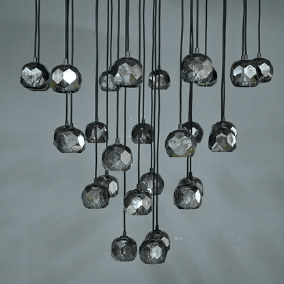 Boule Crystal Round Cluster Chandelier 30"-Nobipets