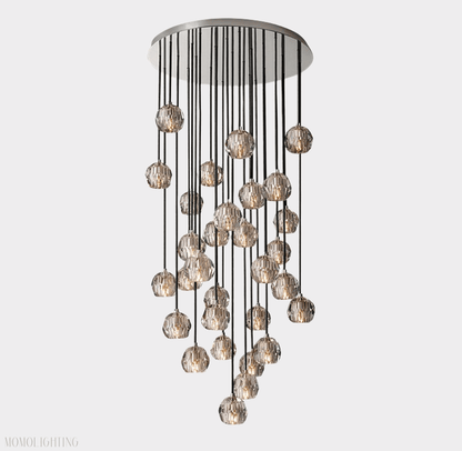 Boule Crystal Round Cluster Chandelier 30"-Nobipets