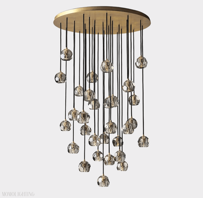 Boule Crystal Round Cluster Chandelier 60”-Nobipets