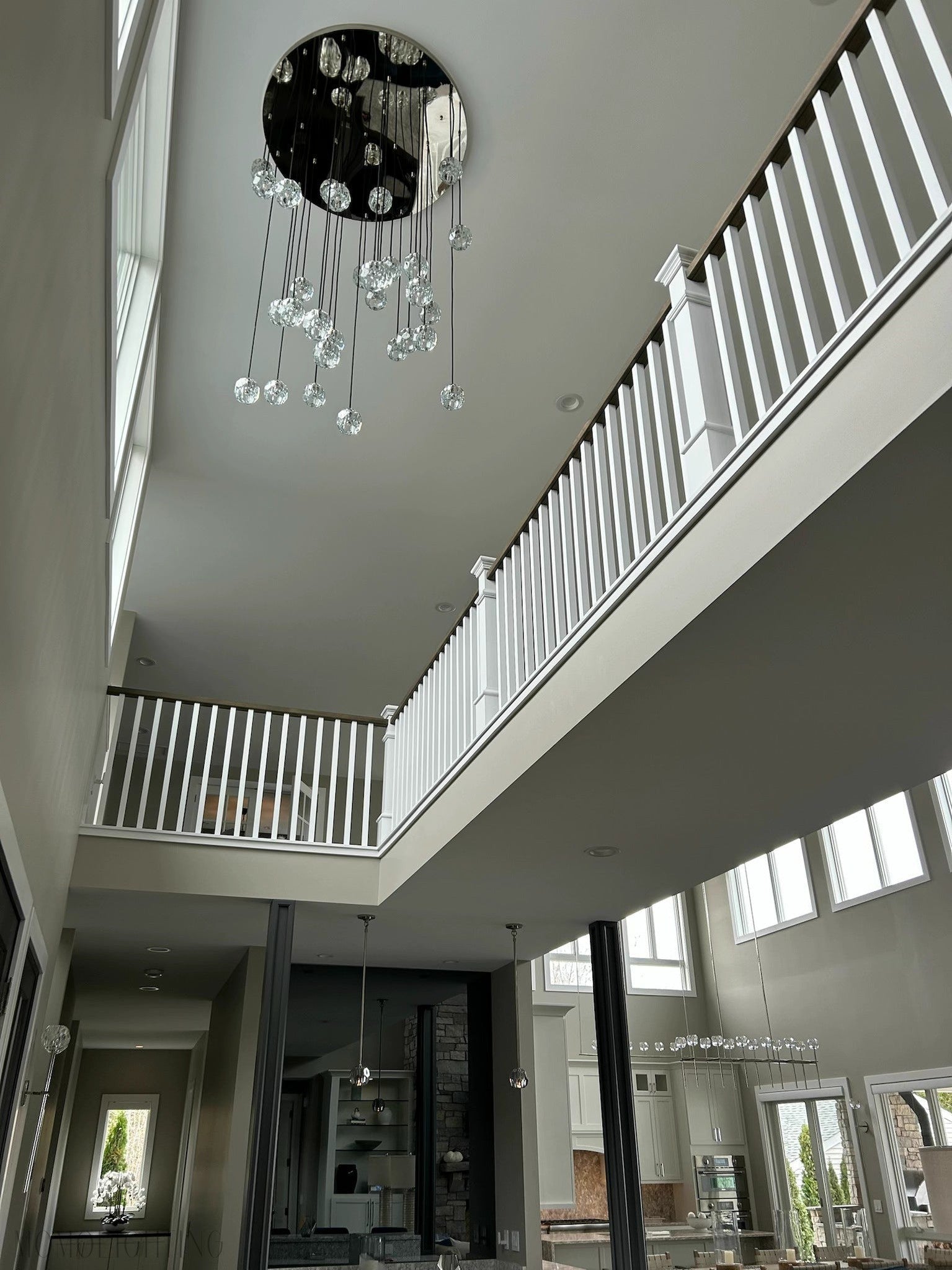 Boule Crystal Round Cluster Chandelier 60”-Nobipets
