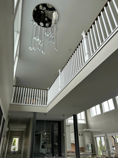 Boule Crystal Round Cluster Chandelier 60”-Nobipets