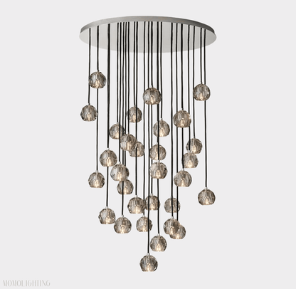 Boule Crystal Round Cluster Chandelier 60”-Nobipets