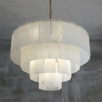 Brendra Classic marble Multi-Layer Round chandelier 31"-Nobipets