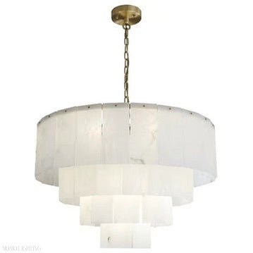 Brendra Classic marble Multi-Layer Round chandelier 31"-Nobipets