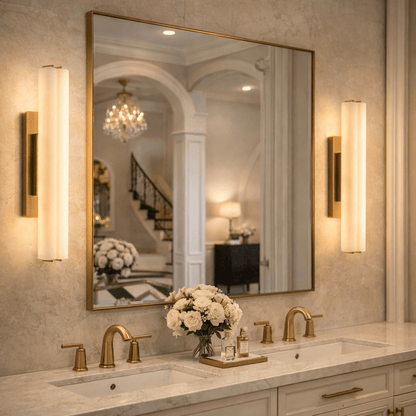 BUDUBON ALABASTER DOUBLE SCONCE