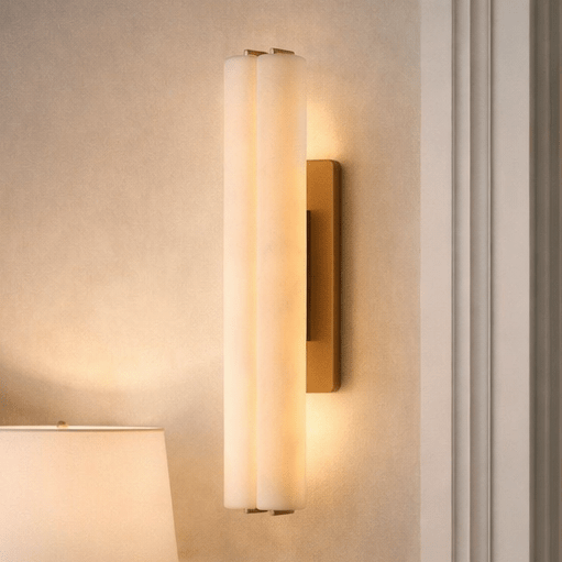 BUDUBON ALABASTER DOUBLE SCONCE