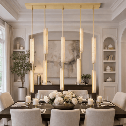 Budubon Alabaster Linear Chandelier