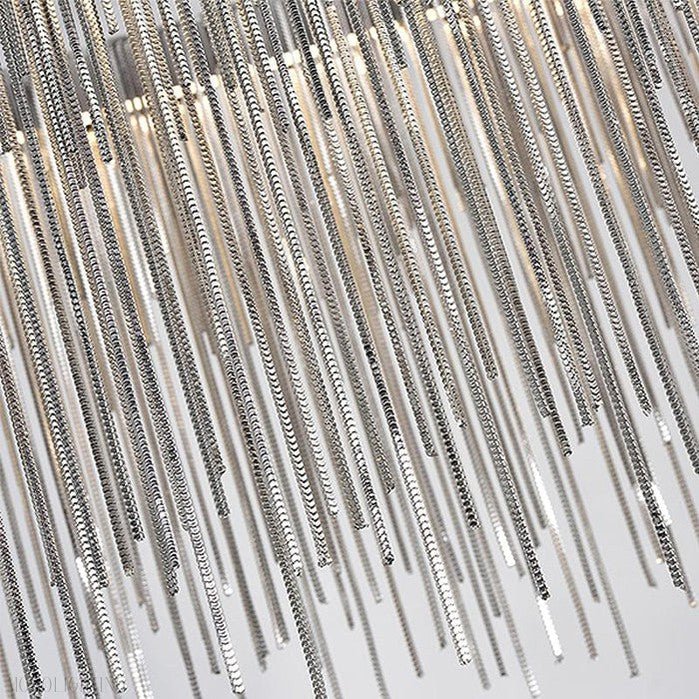 Bunny Aluminum Chain Tassel Chandelier-Nobipets