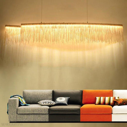 Bunny Aluminum Chain Tassel Chandelier-Nobipets