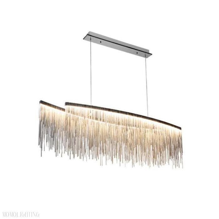 Bunny Aluminum Chain Tassel Chandelier-Nobipets