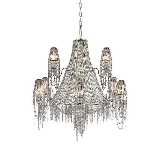 Burlesque Round Chandelier-Nobipets