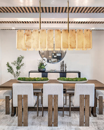Calametta Onyx Rectangular Chandelier, Chandelier for Dining Room