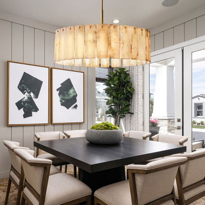 Calametta Onyx Round Chandelier