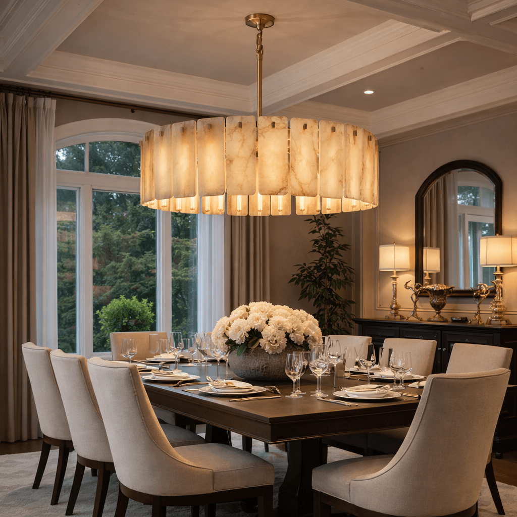Calametta Onyx Round Chandelier