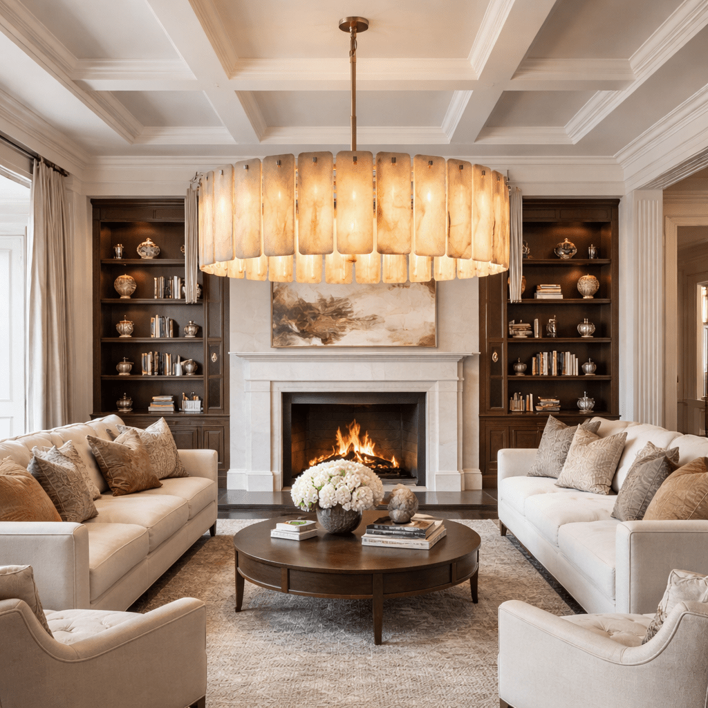 Calametta Onyx Round Chandelier