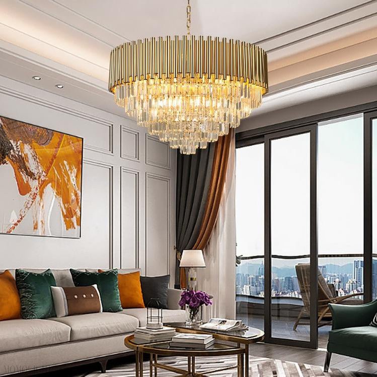 Callistenes Clear Crystal Chandelier-Nobipets