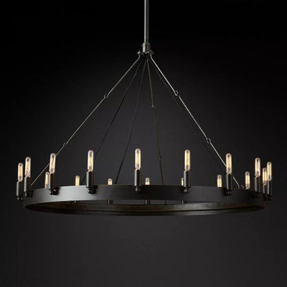 Camino Vintage Filament Round Chandelier-Nobipets