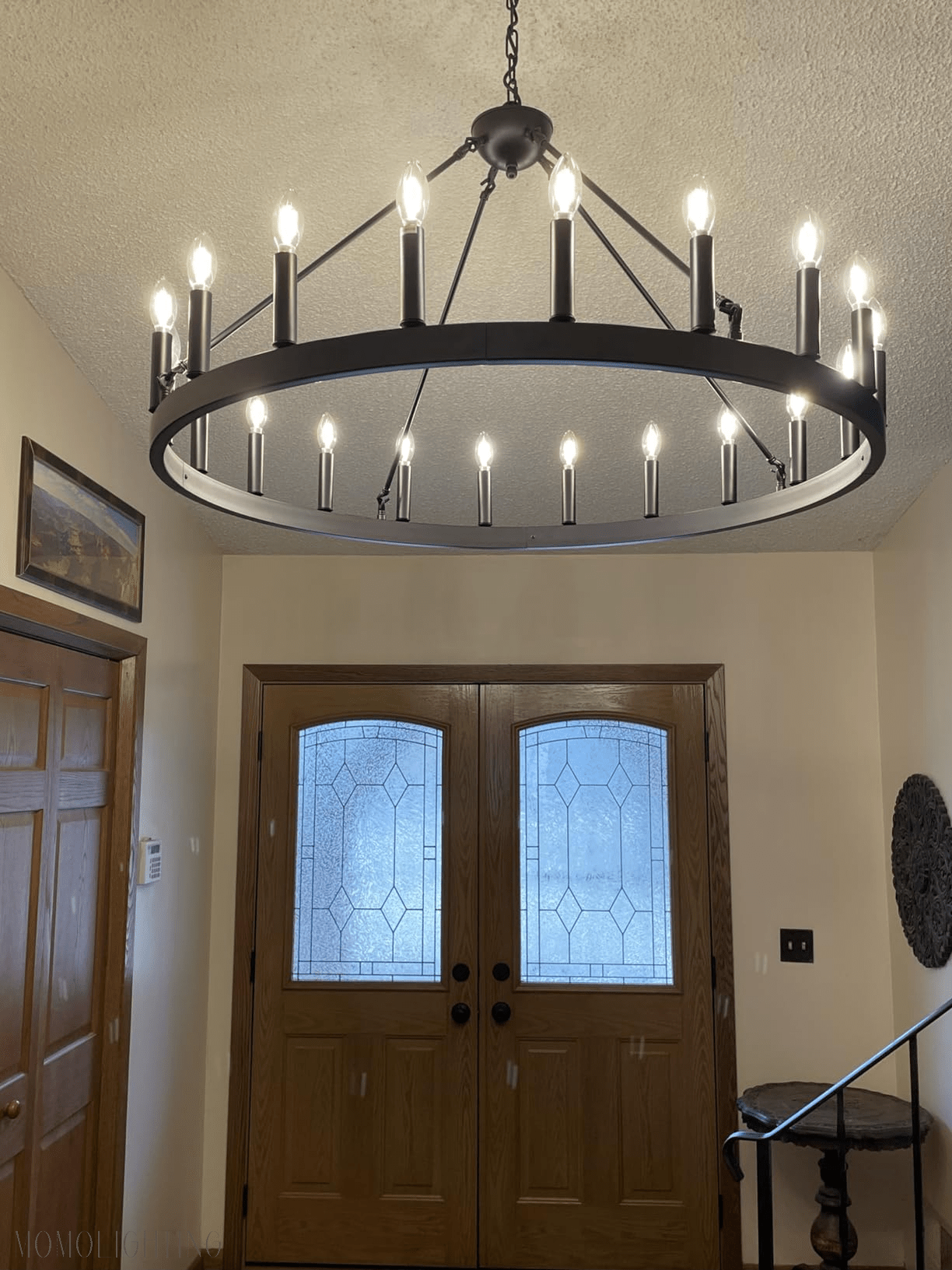 Camino Vintage Filament Round Chandelier-Nobipets