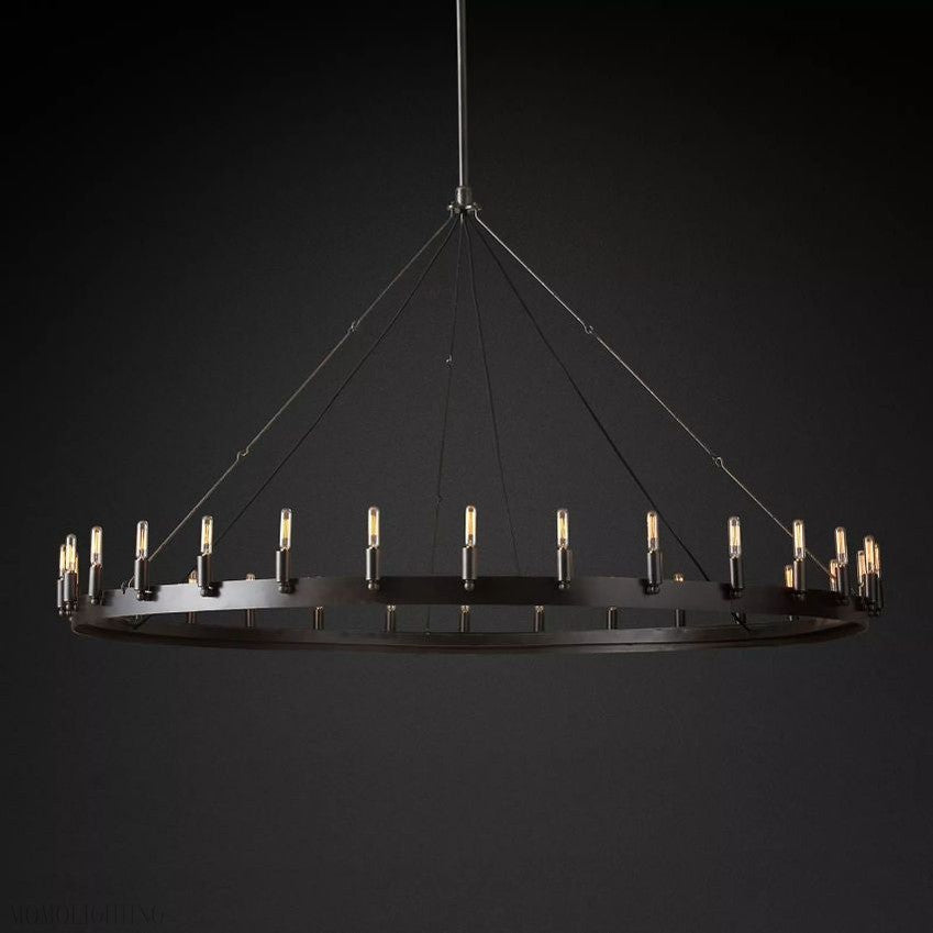 Camino Vintage Filament Round Chandelier-Nobipets