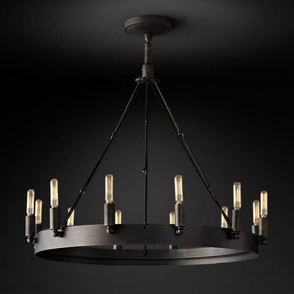 Camino Vintage Filament Round Chandelier-Nobipets
