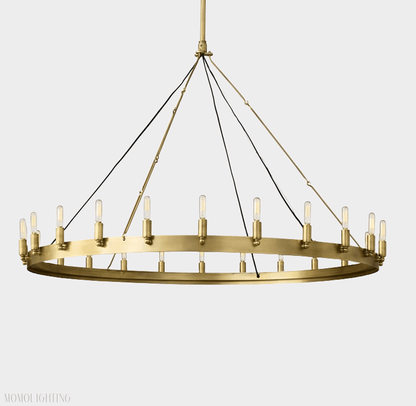 Camino Vintage Filament Round Chandelier-Nobipets