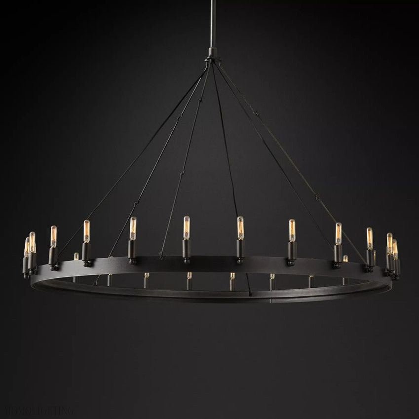Camino Vintage Filament Round Chandelier-Nobipets