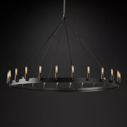 Camino Vintage Filament Round Chandelier-Nobipets
