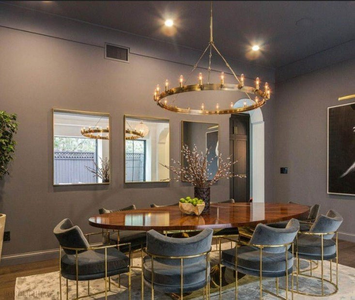 Camino Vintage Filament Round Chandelier-Nobipets