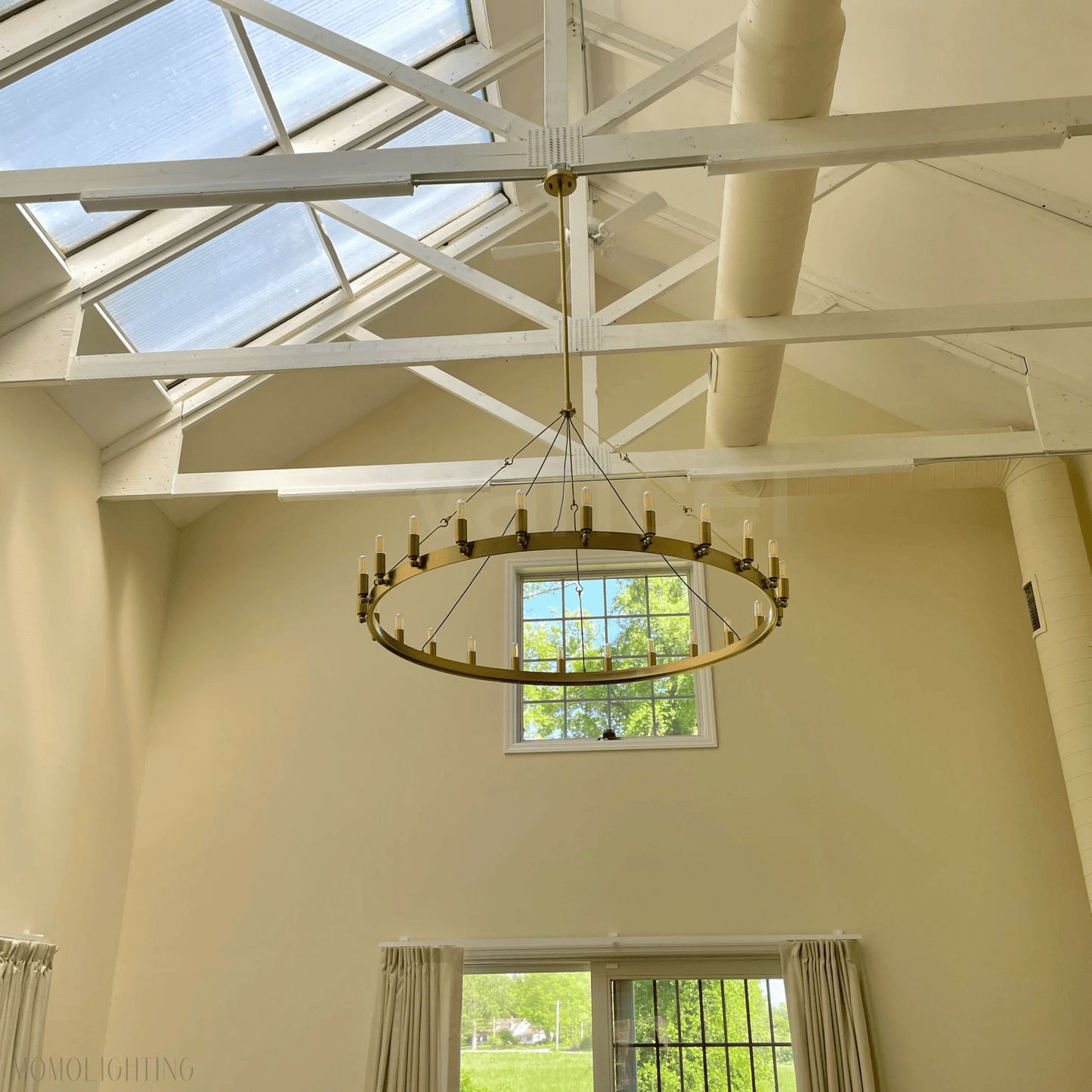 Camino Vintage Filament Round Chandelier-Nobipets