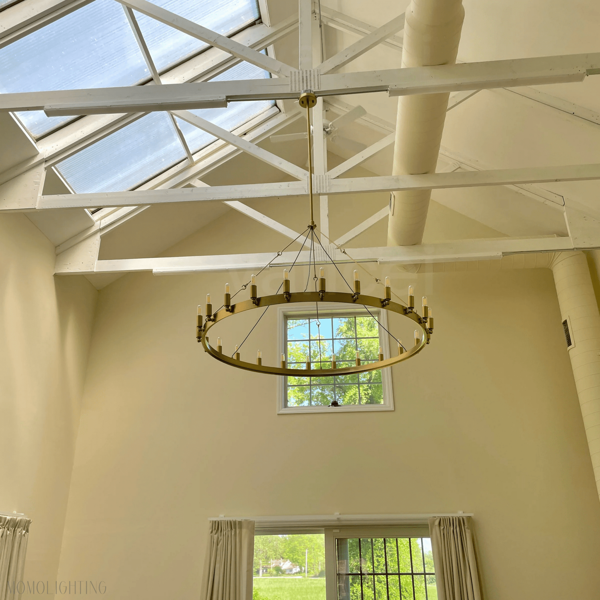 Camino Vintage Filament Round Chandelier-Nobipets