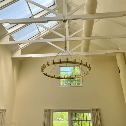 Camino Vintage Filament Round Chandelier-Nobipets