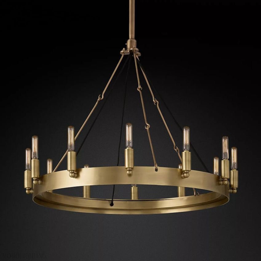 Camino Vintage Filament Round Chandelier-Nobipets