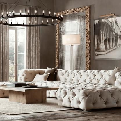 Camino Vintage Filament Round Chandelier-Nobipets