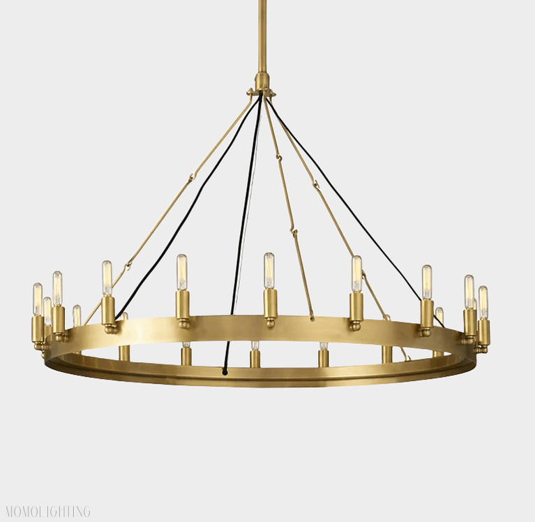 Camino Vintage Filament Round Chandelier-Nobipets