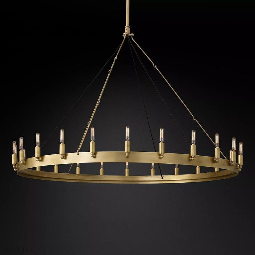 Camino Vintage Filament Round Chandelier-Nobipets