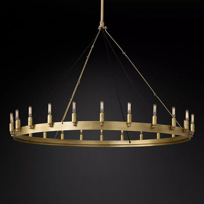 Camino Vintage Filament Round Chandelier-Nobipets