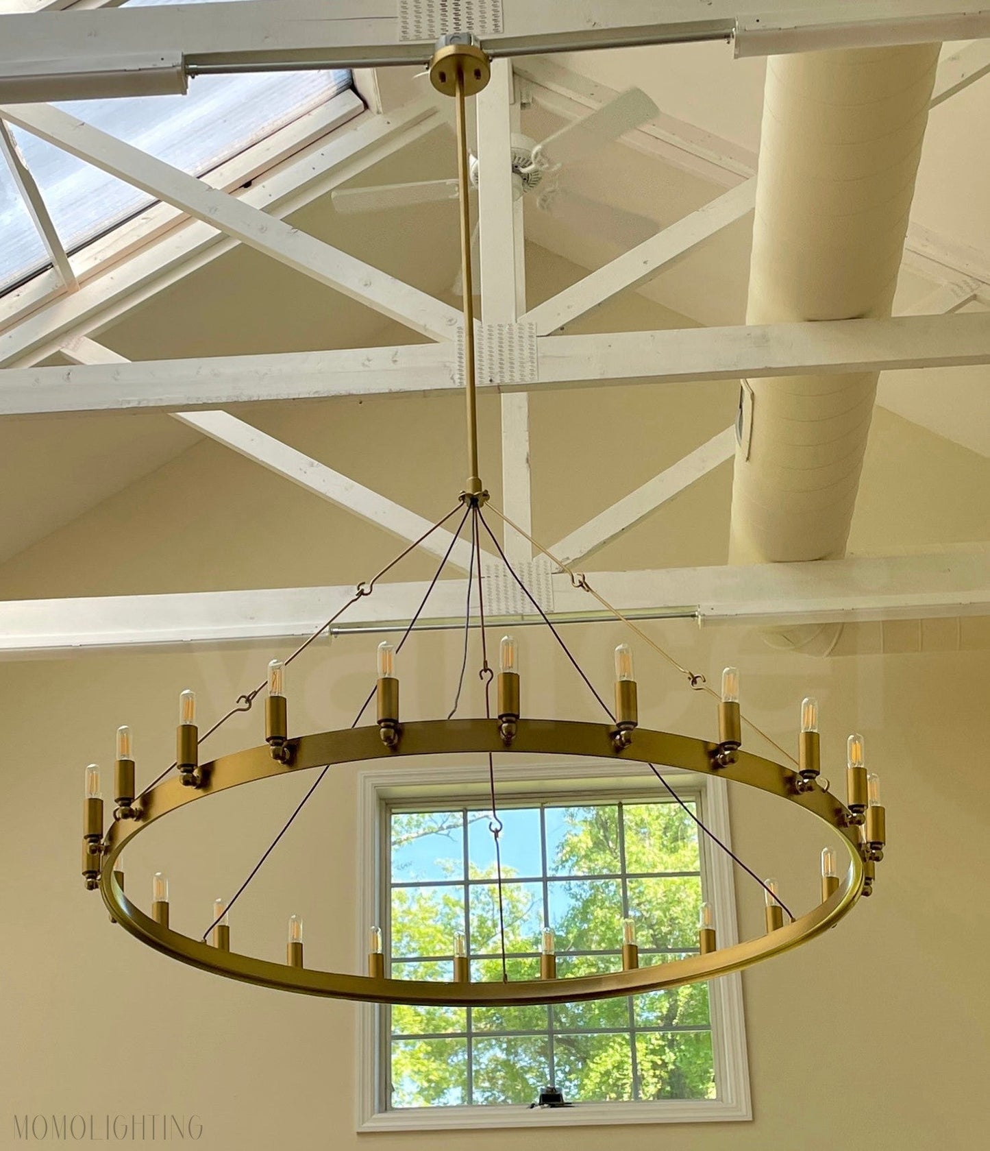 Camino Vintage Filament Round Chandelier-Nobipets